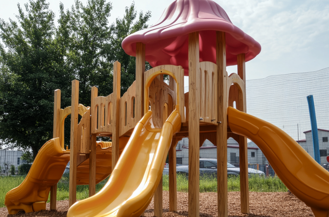 What kind of testing and certifications should outdoor playground sets comply with in America?