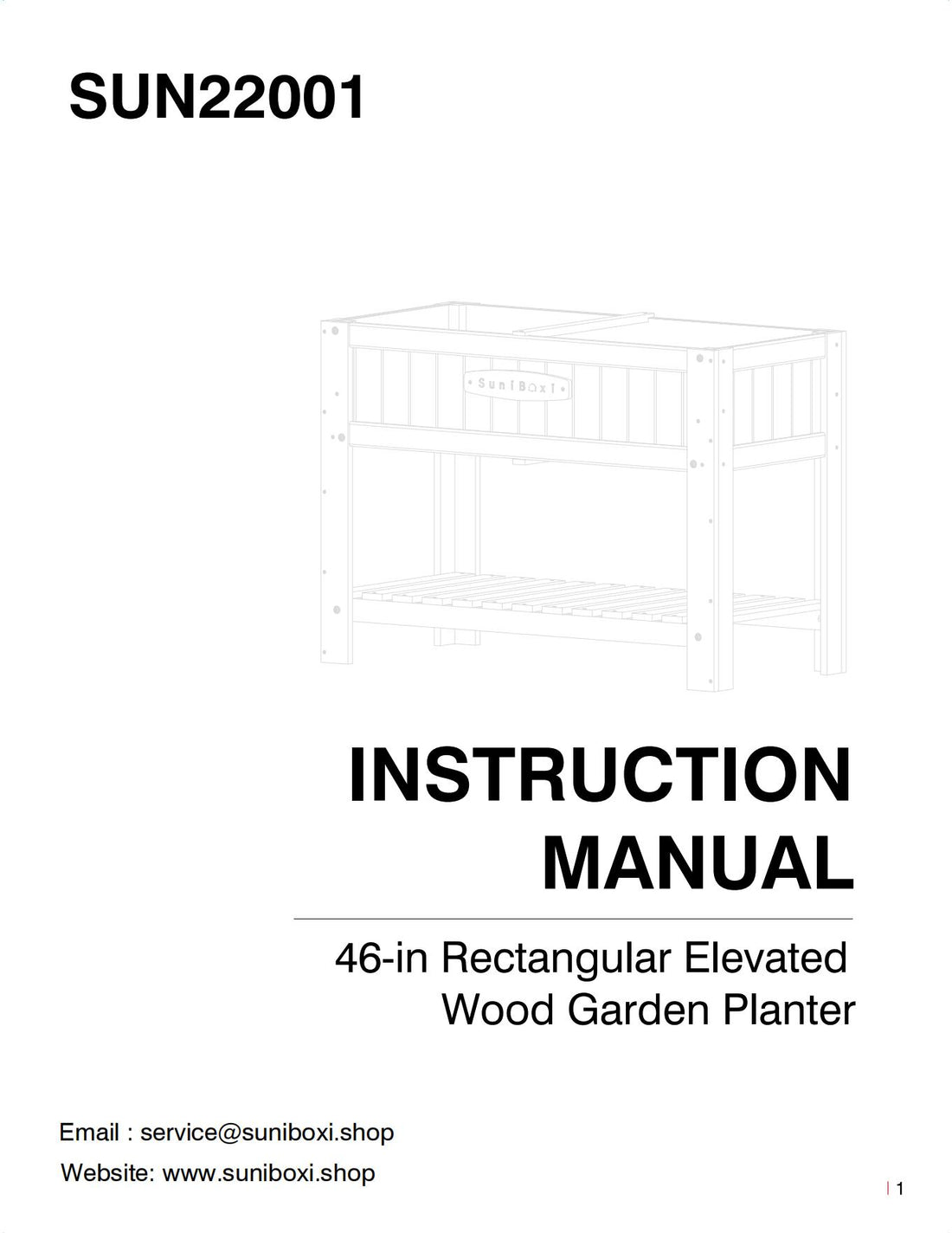 SUN22001 Instruction Manual
