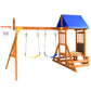 CreateLand01-SuniBoxi Wooden Swing Set 6-in-1 Playground Set