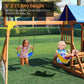 CreateLand01-SuniBoxi Wooden Swing Set 6-in-1 Playground Set